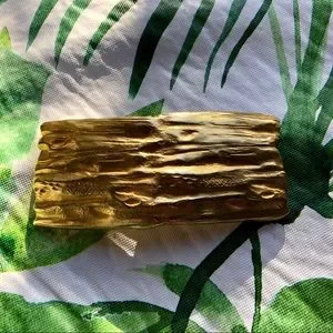 Delphine Nardin Gold Hair Barrette Wearable Art Made in France Gold Barrette - Etsy main image 3